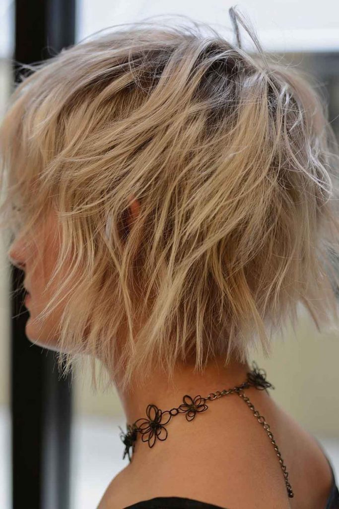 Layered Short Bob with Balayage