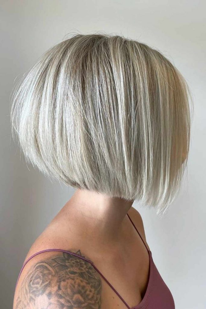 Straight Textured Blonde Bob