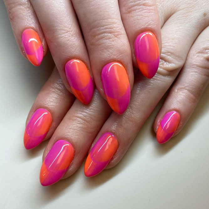 Sunset Ombre Nails