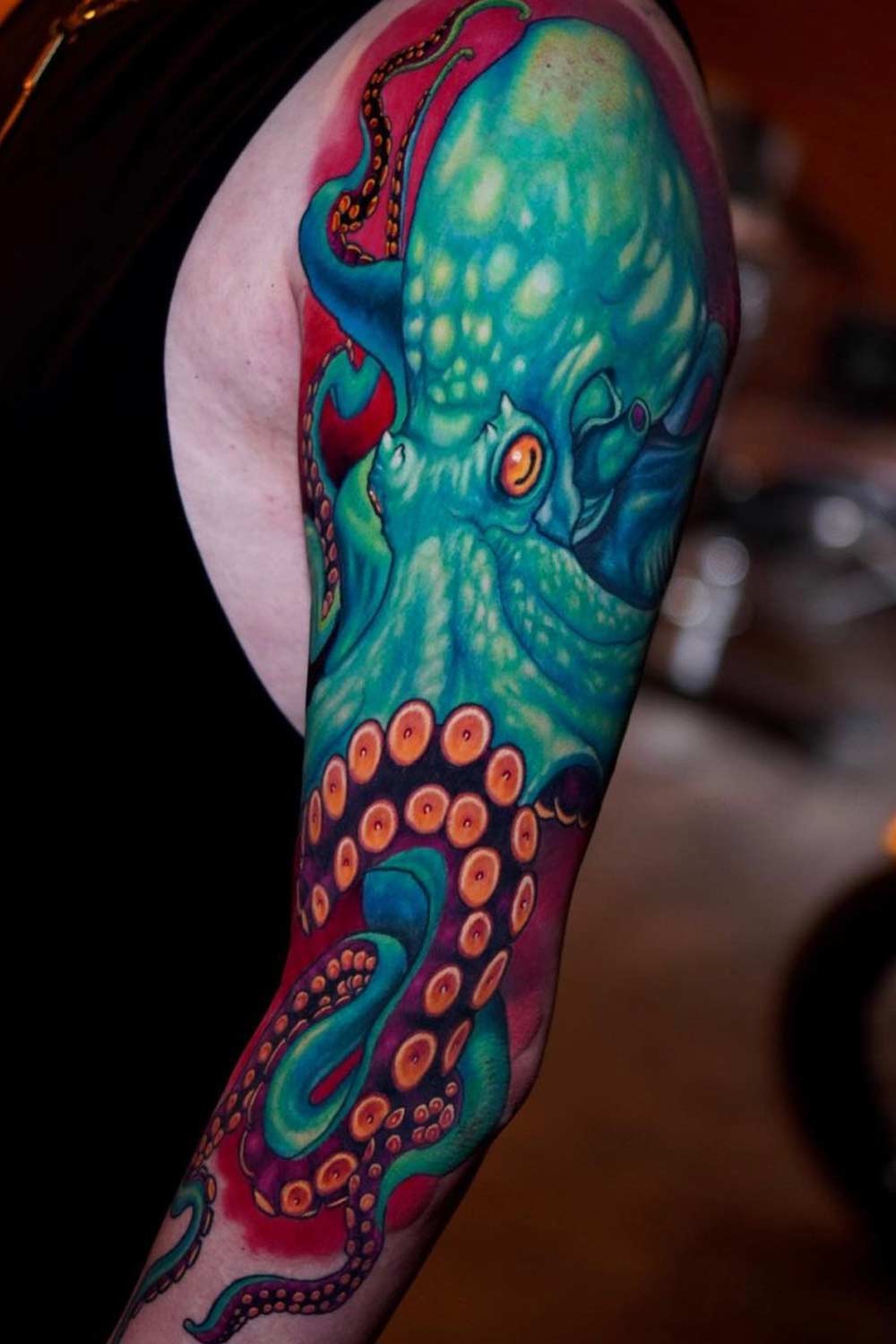Colorful Octopus Tattoo