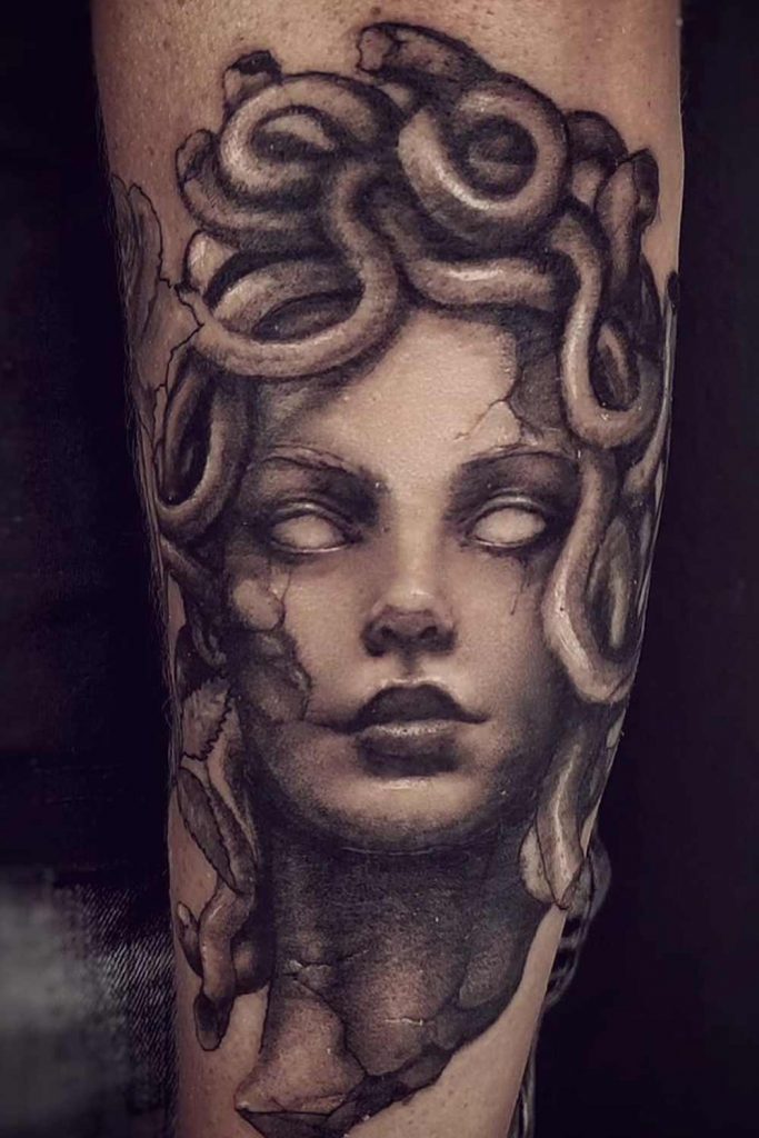 Medusa Portrait Tattoo