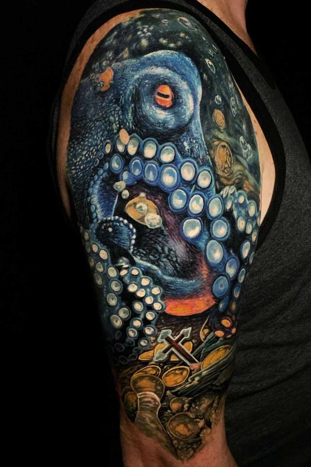 Octopus Tattoo Design for Men