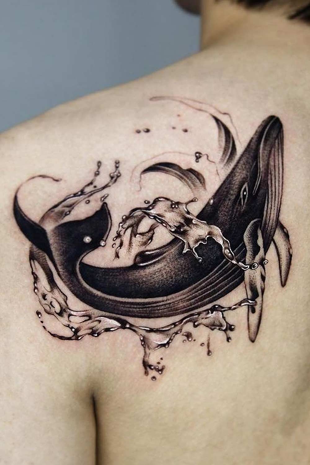 Tattoo of a Whale for Men