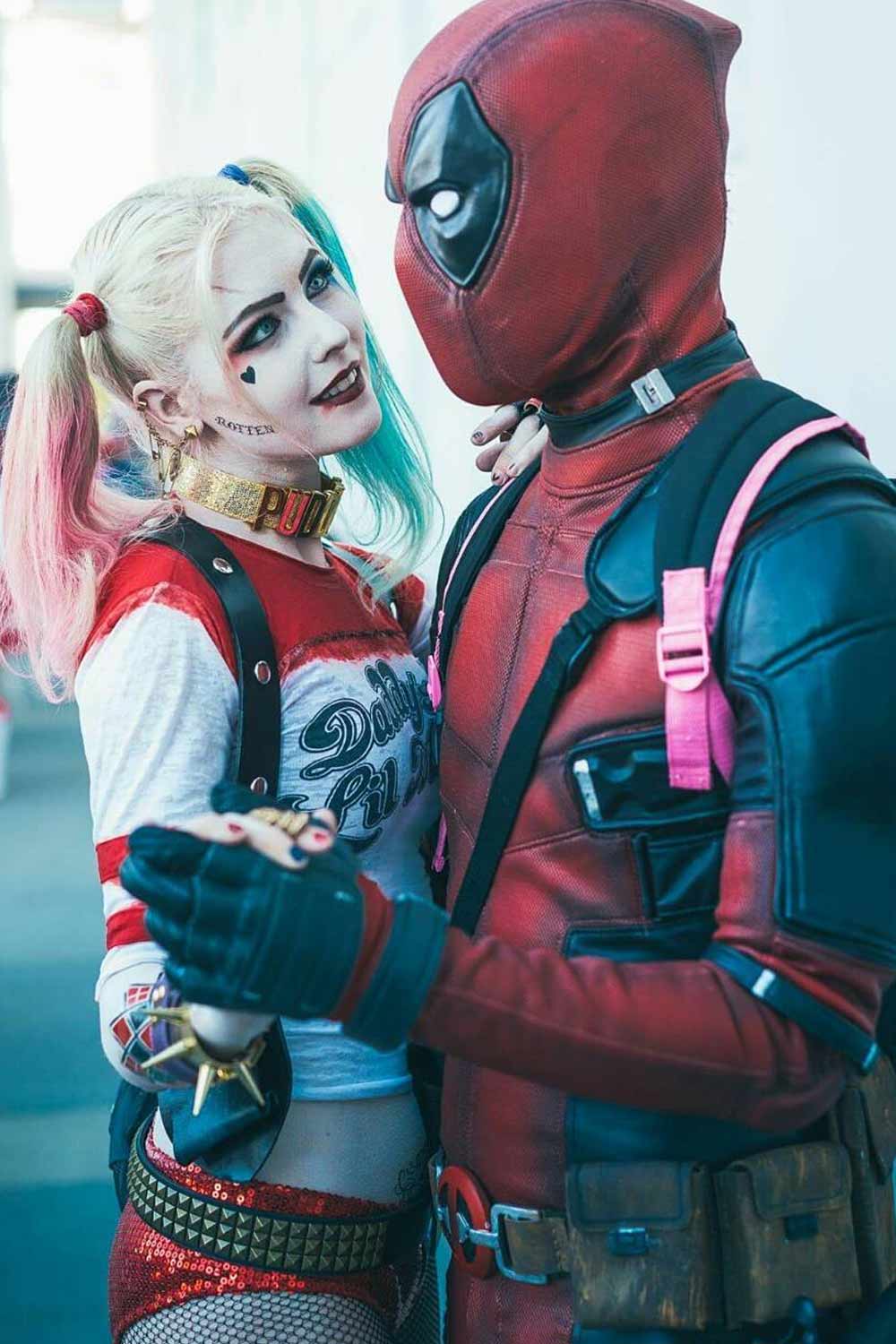 Harley Quinn and Deadpool Halloween Costumes