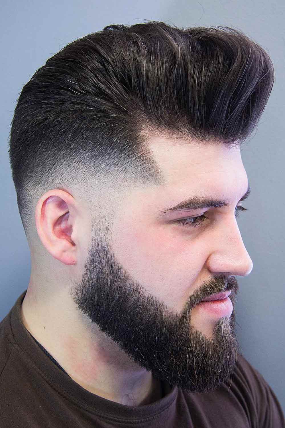 Pompadour Burst Fade Men #burstfadehaircut #burstfade #fade