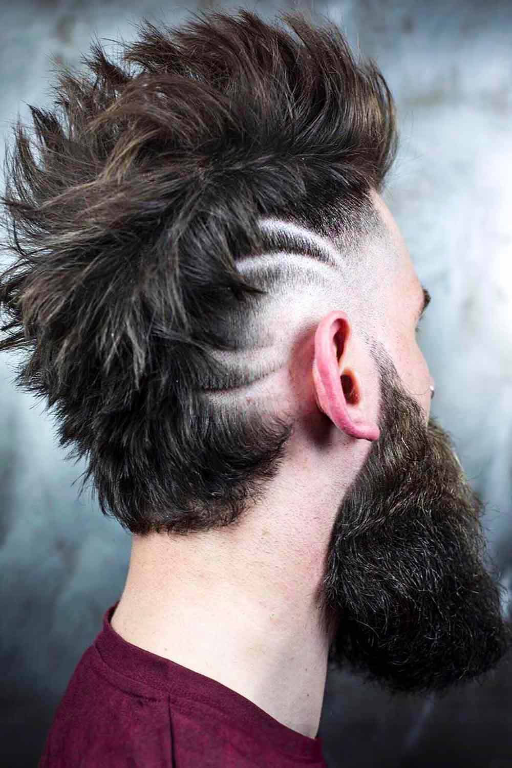 Burst Fade With Design Hairstyle #burstfadehaircut #burstfade #fade