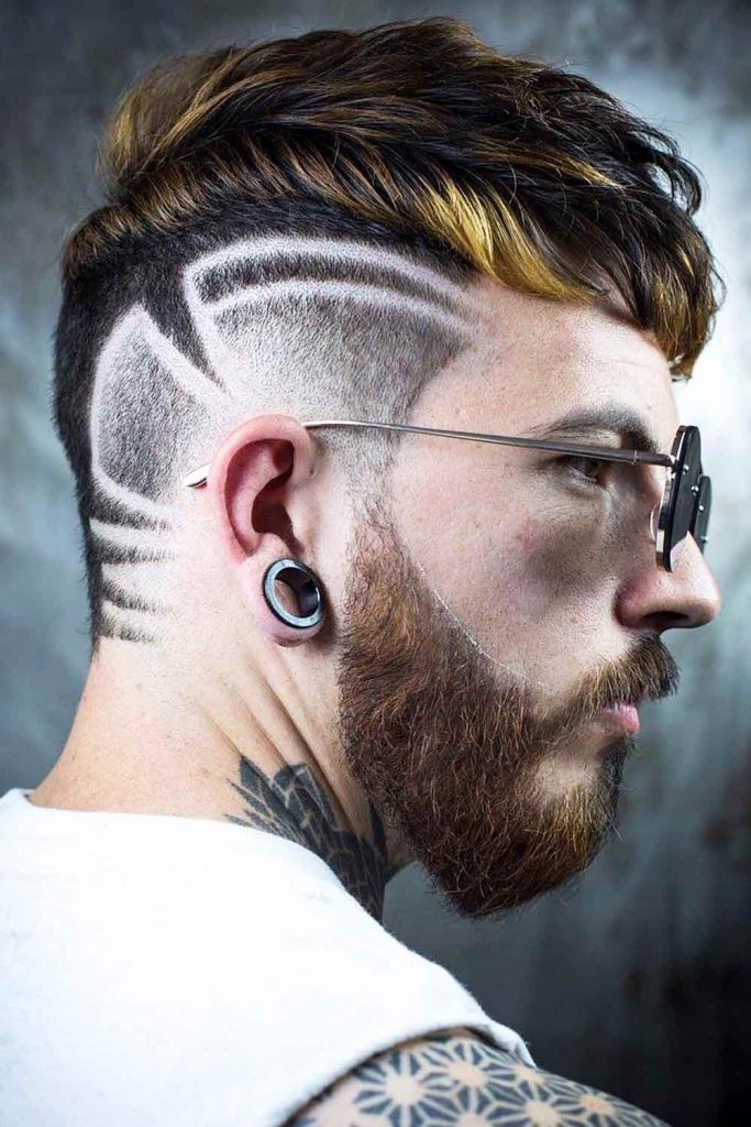 Burst Fade With Design #burstfadehaircut #burstfade #fade