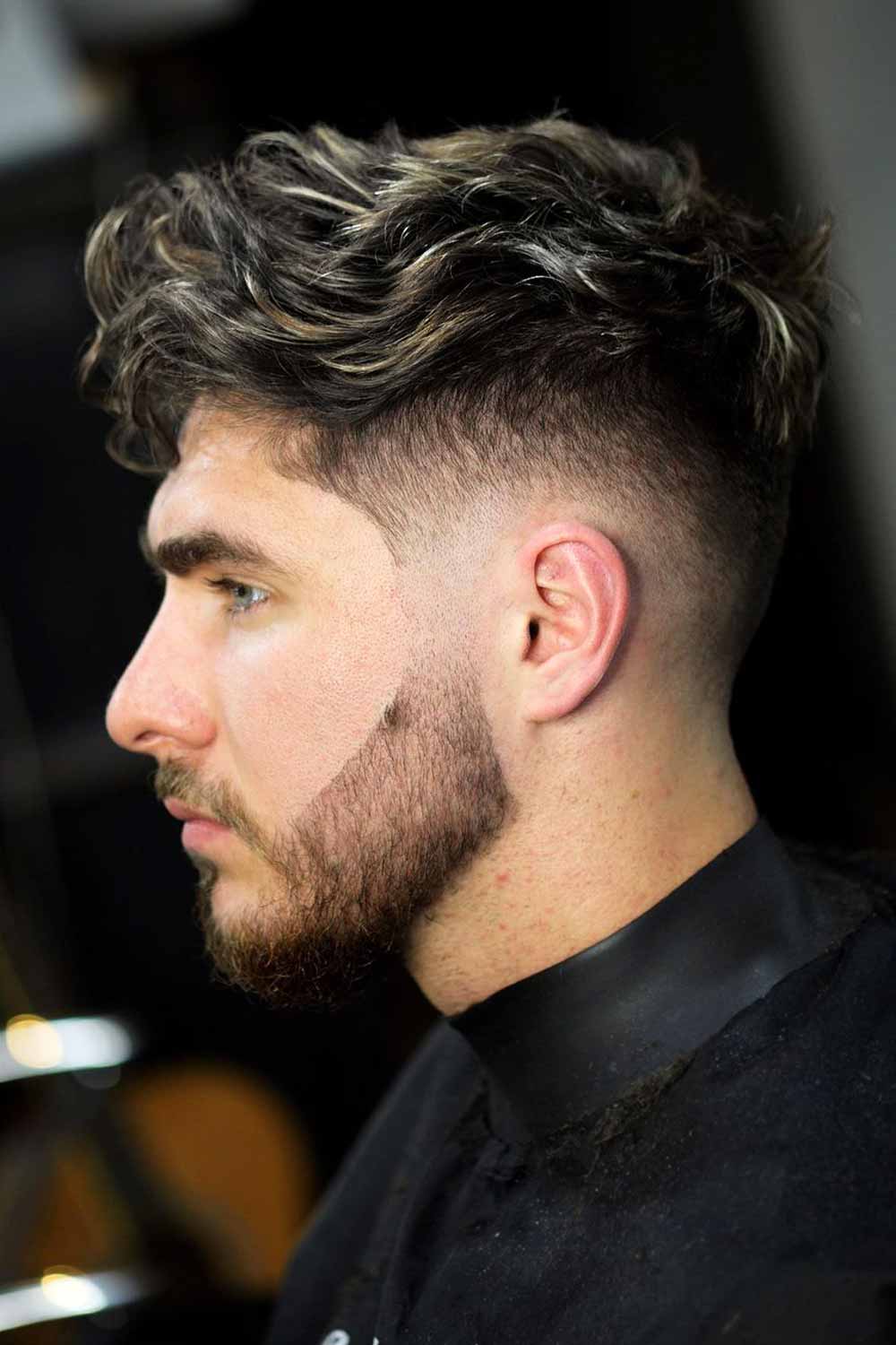 Burst Fade Wavy Hairstyle #burstfadehaircut #burstfade #fade