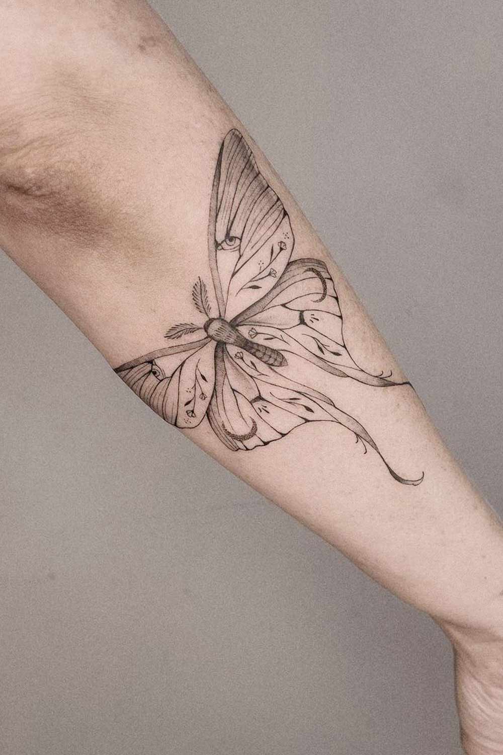 Big Monarch Butterfly Tattoo