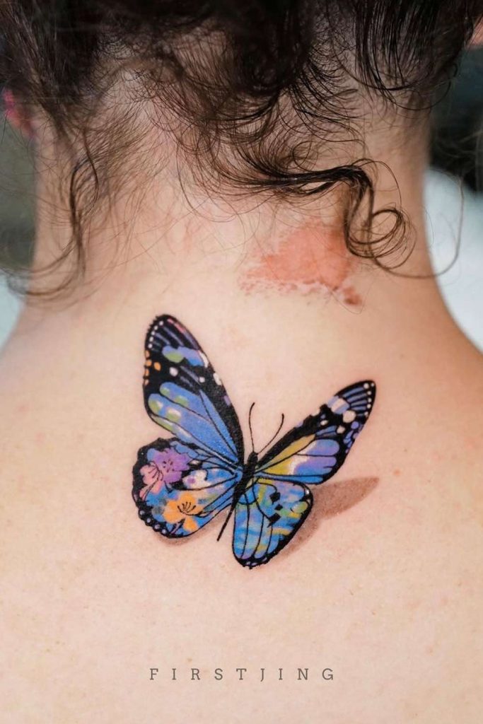 3d Butterfly Tattoo Design