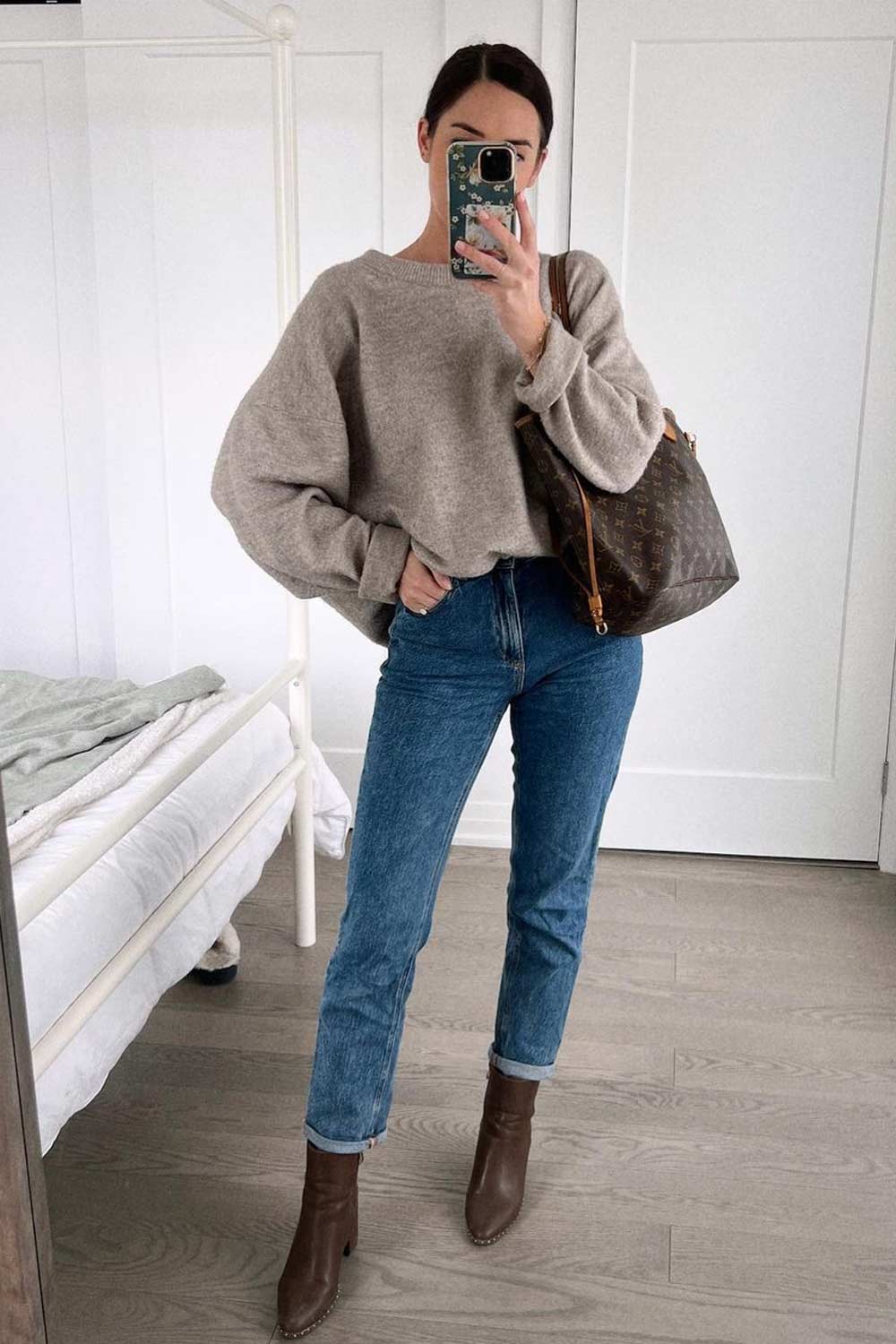 Cozy Sweater with Jeans Outfits
