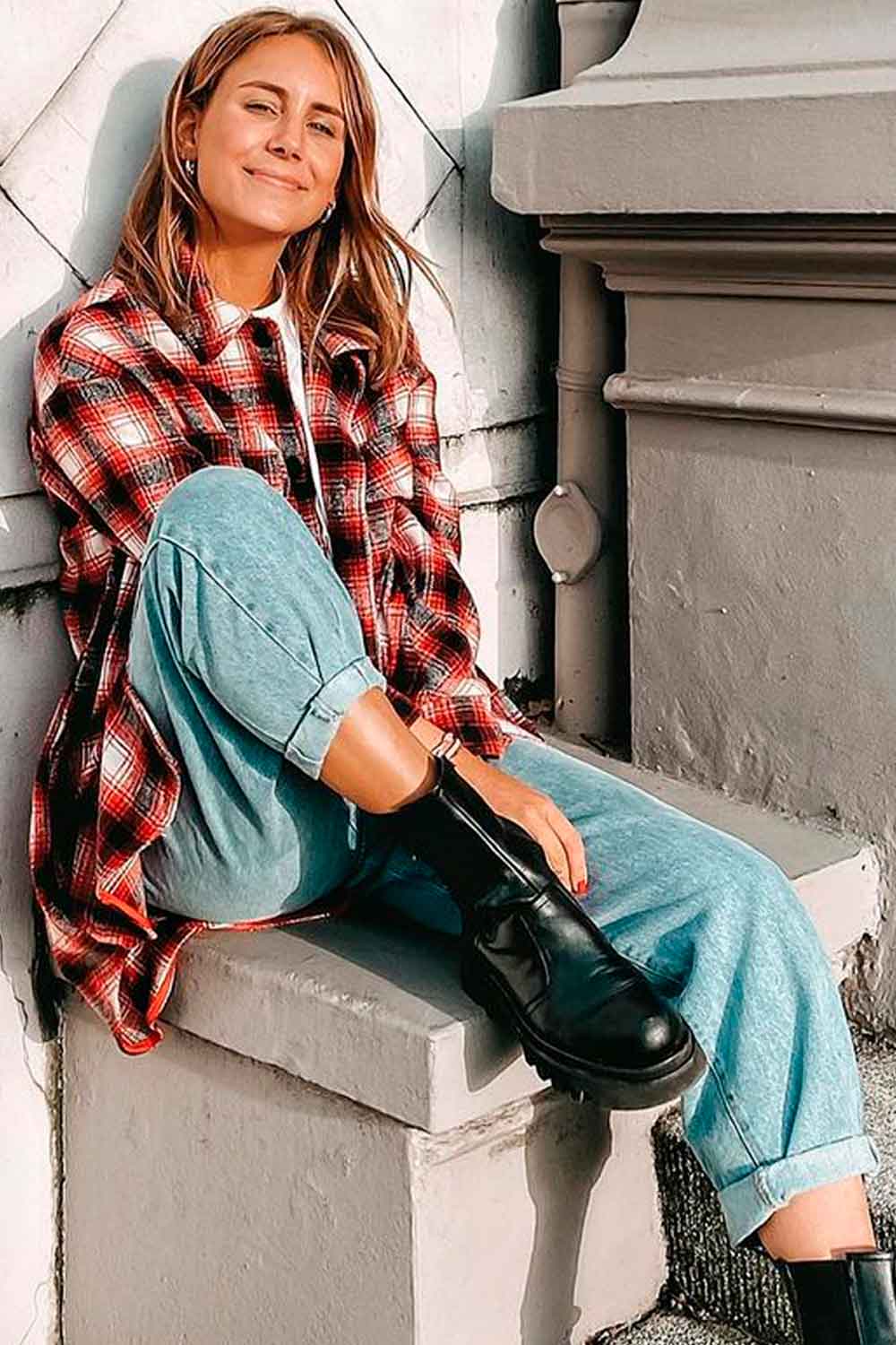 Fall Outfits With Flannel Shirts and Jeans