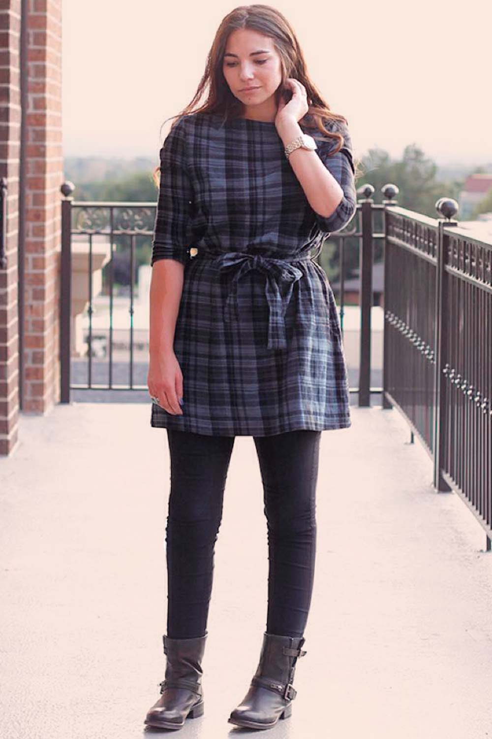 Grunge Style Outfits with Flannel Shirt