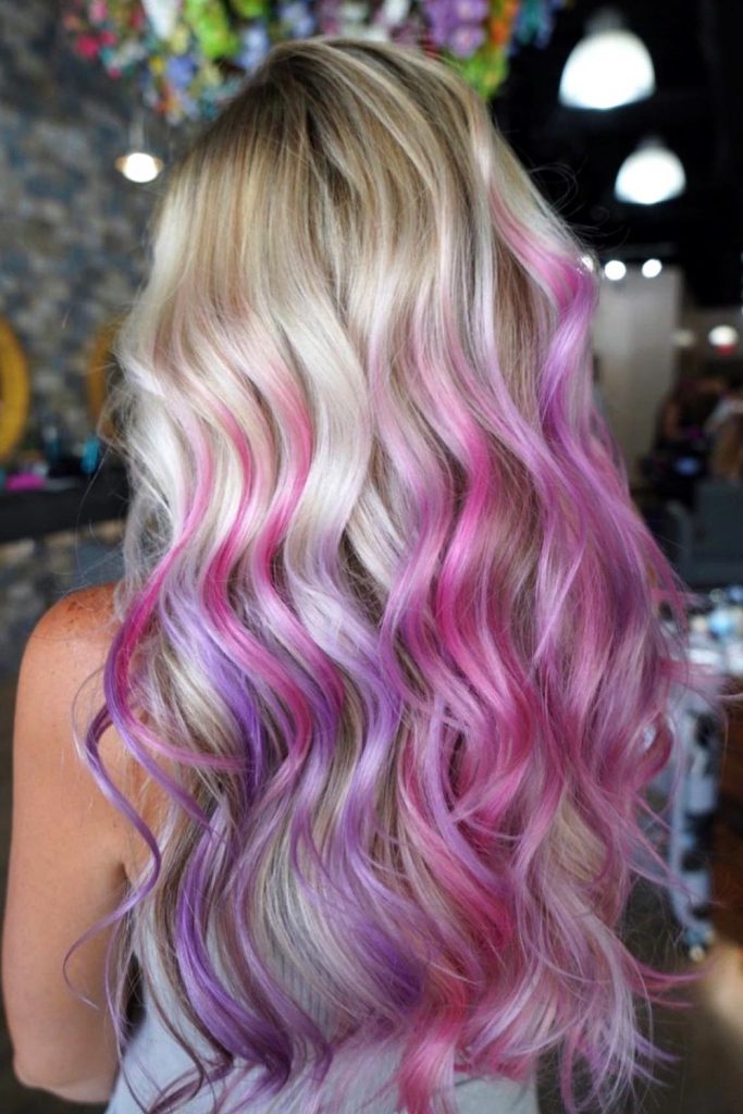 Pink and Lavender Highlights