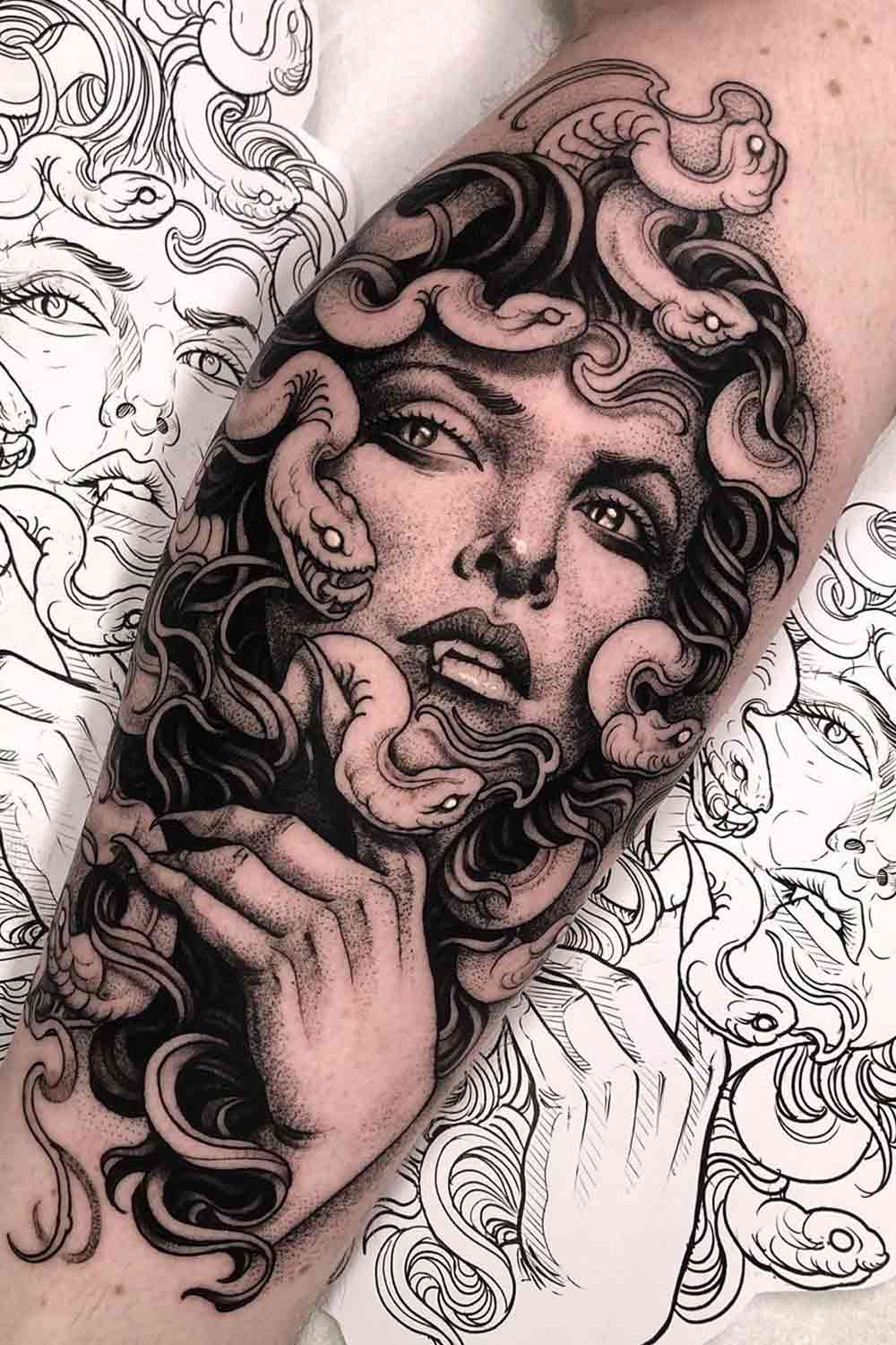 Size and Placement for Medusa Tattoo