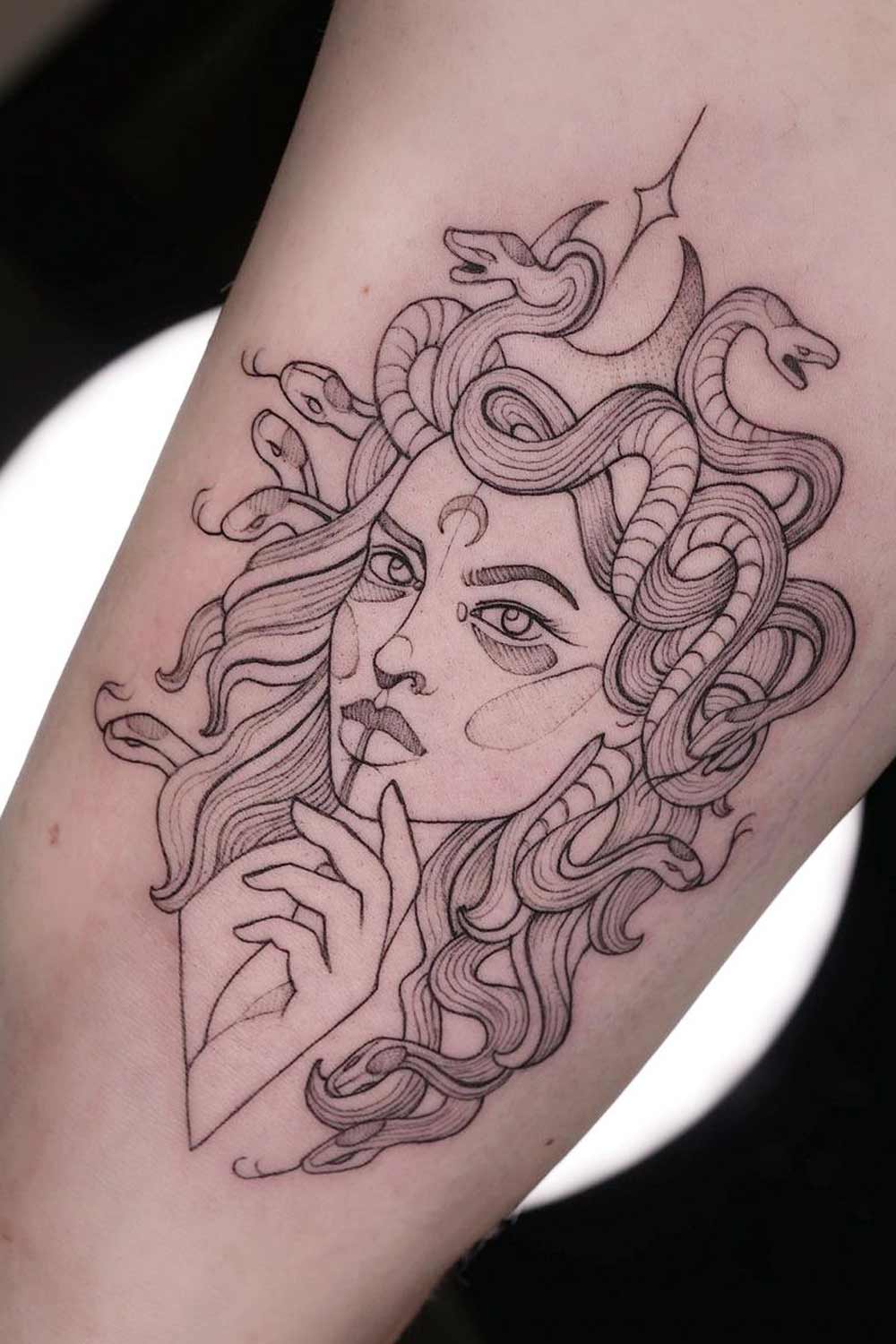 Medusa Tattoo Sketch Style
