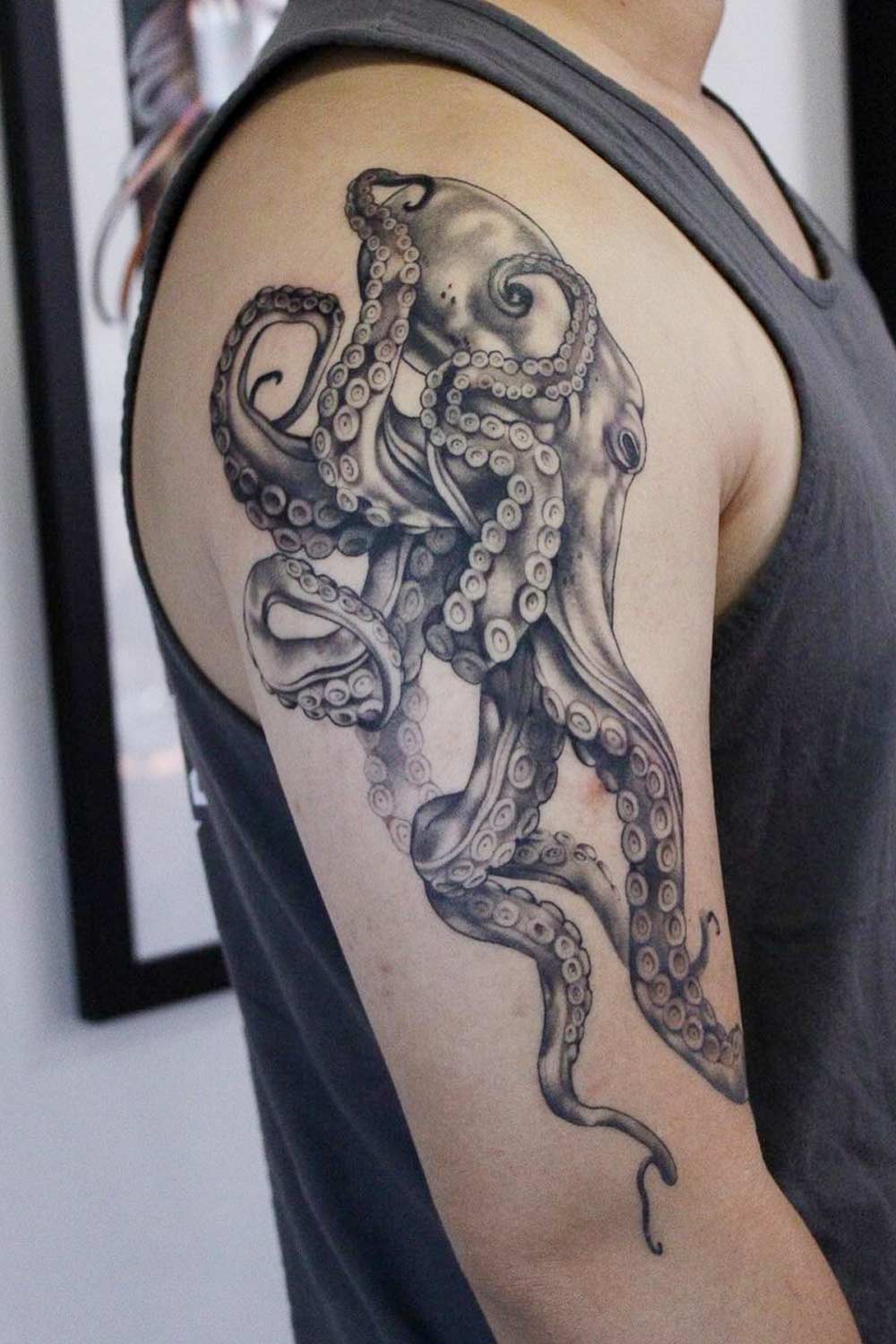 Big Octopus Design Tattoo