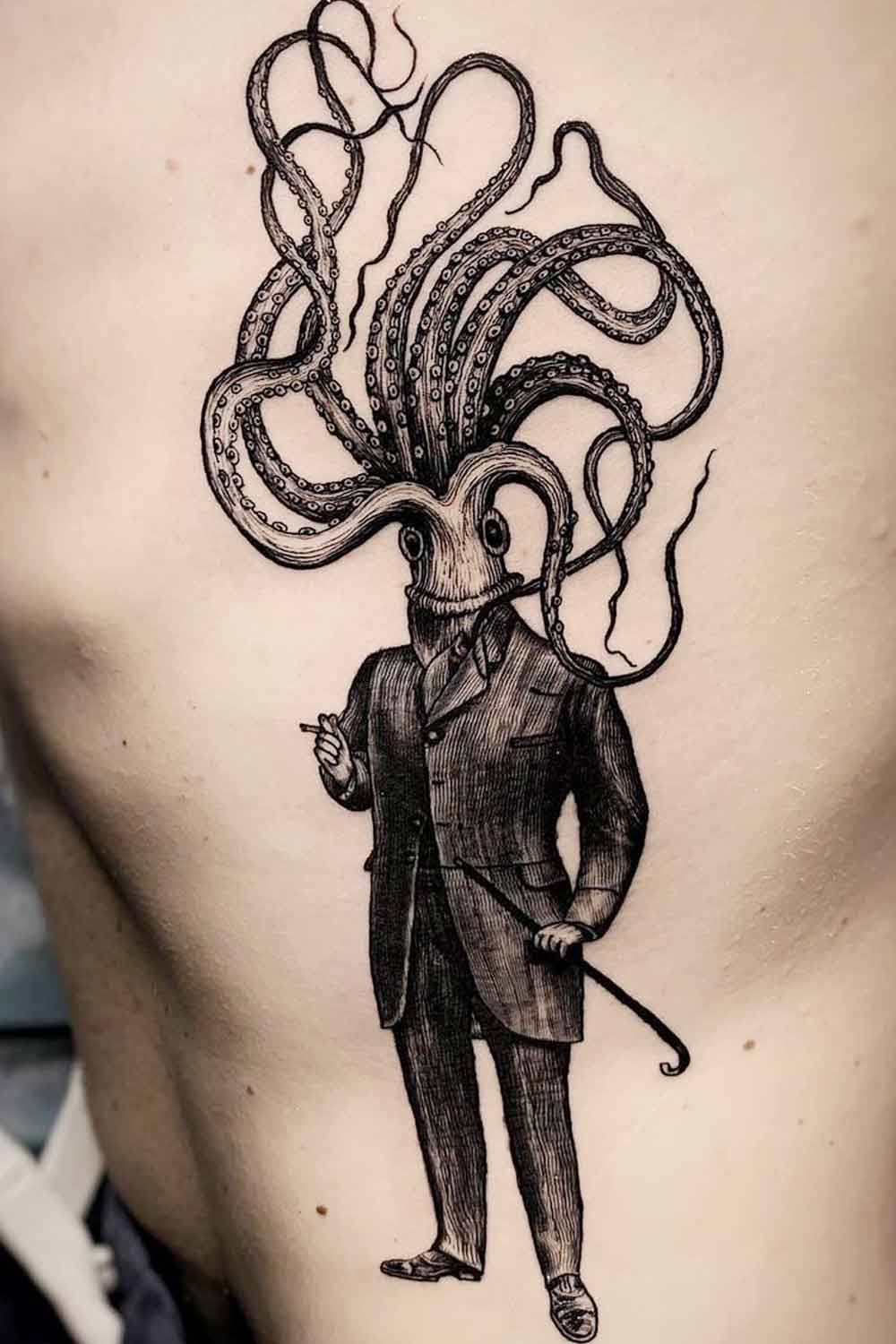 Octopus Man Tattoo Design