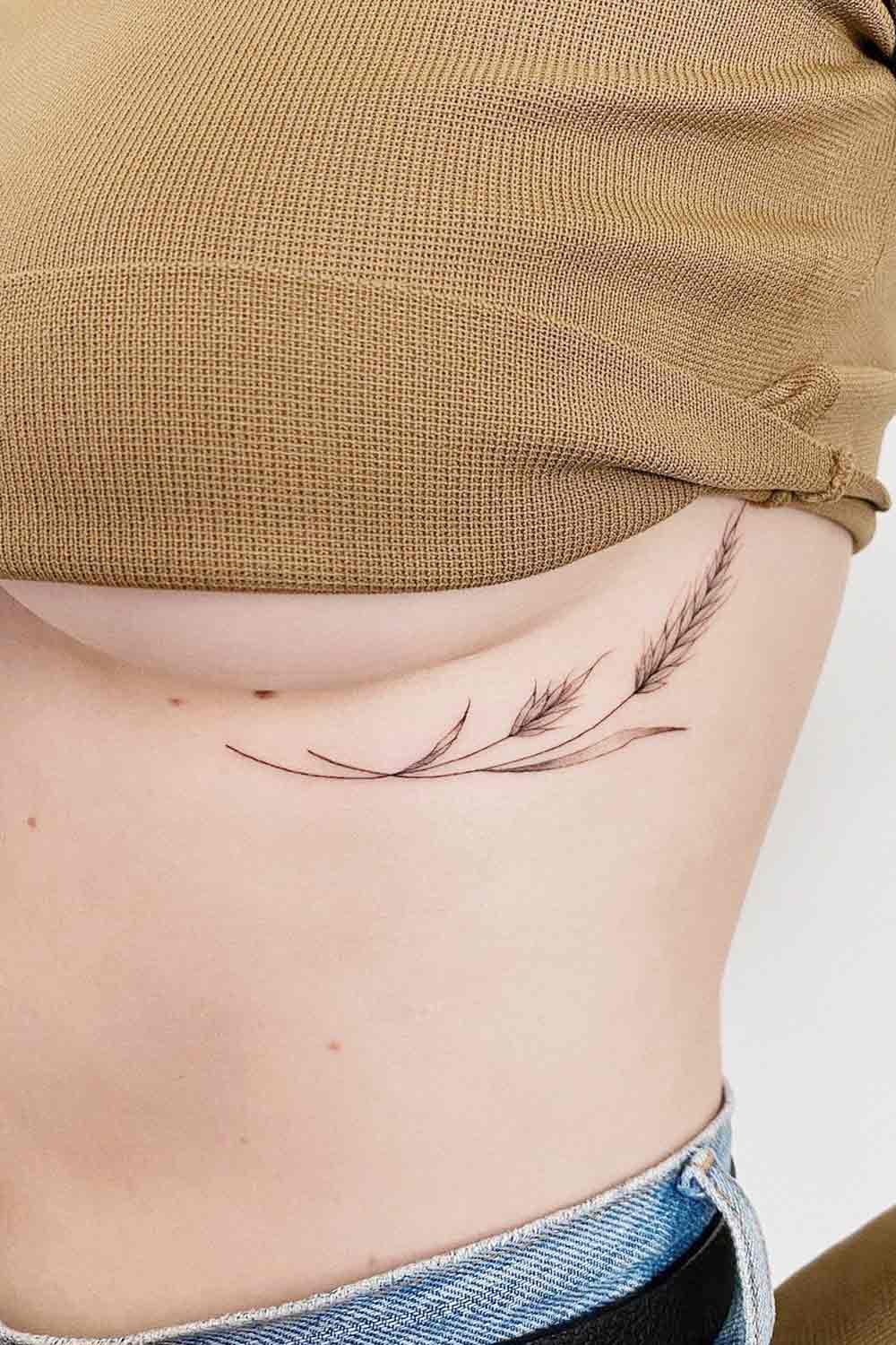 Chic and Delicate Underboob Tattoos