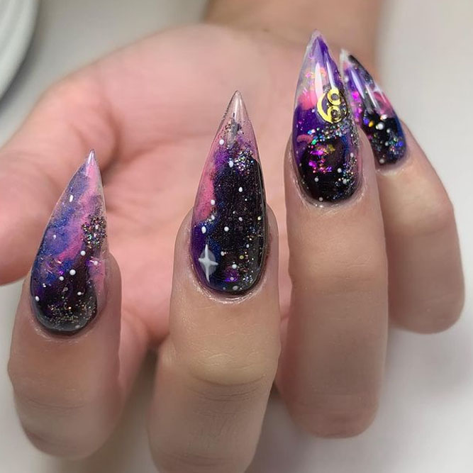 Galaxy Stilettos