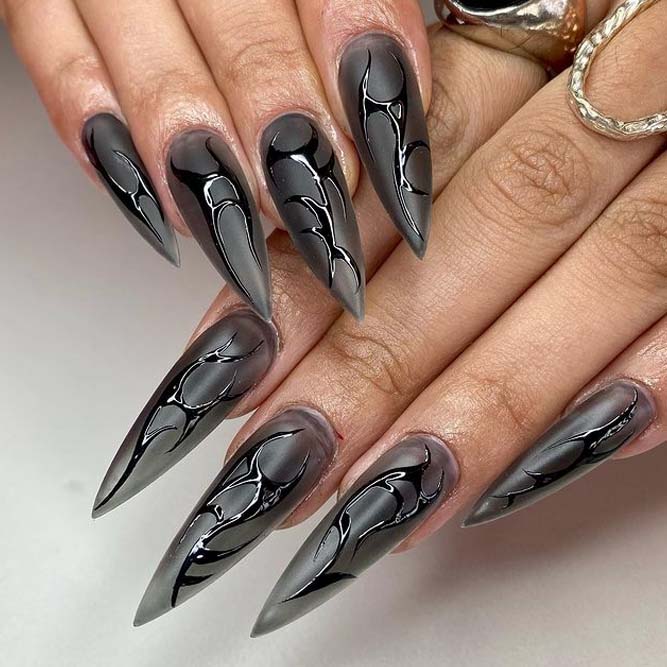 30 Stiletto Nail Designs on Black Women That Are Stunning! - Coils and Glory