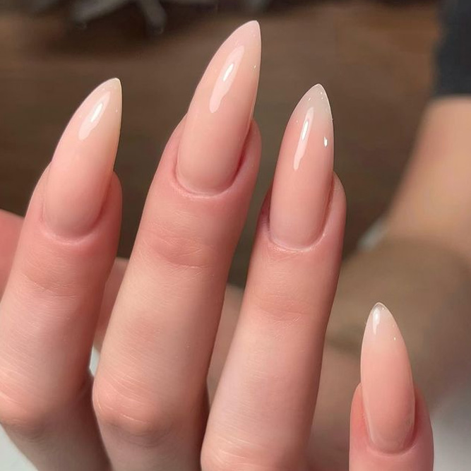 Nude Stiletto Nails