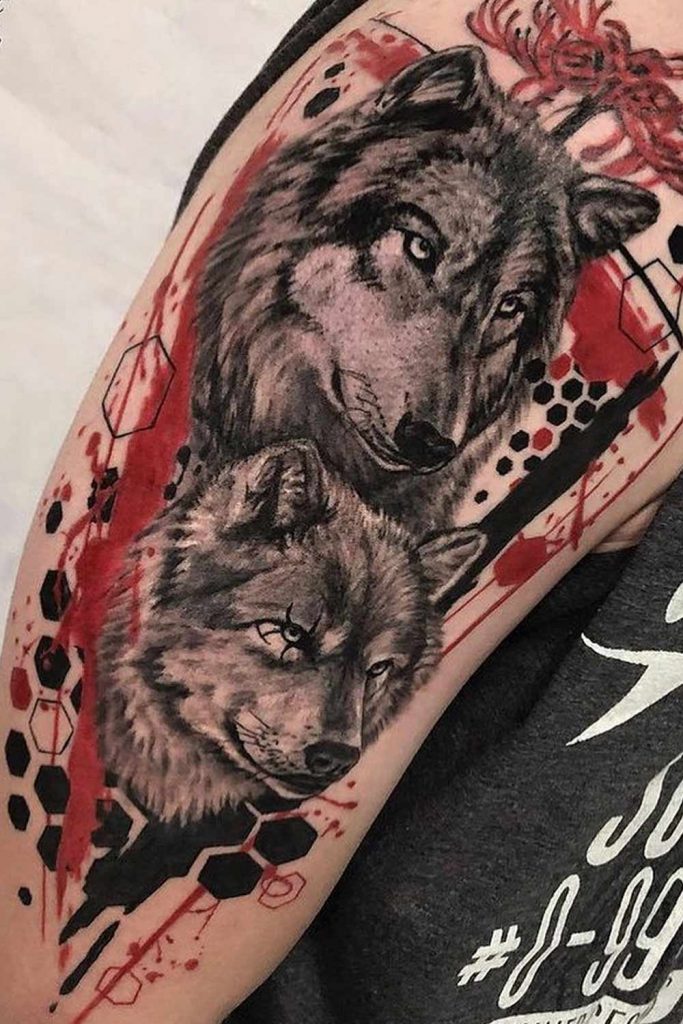 Wolves Tattoo Design