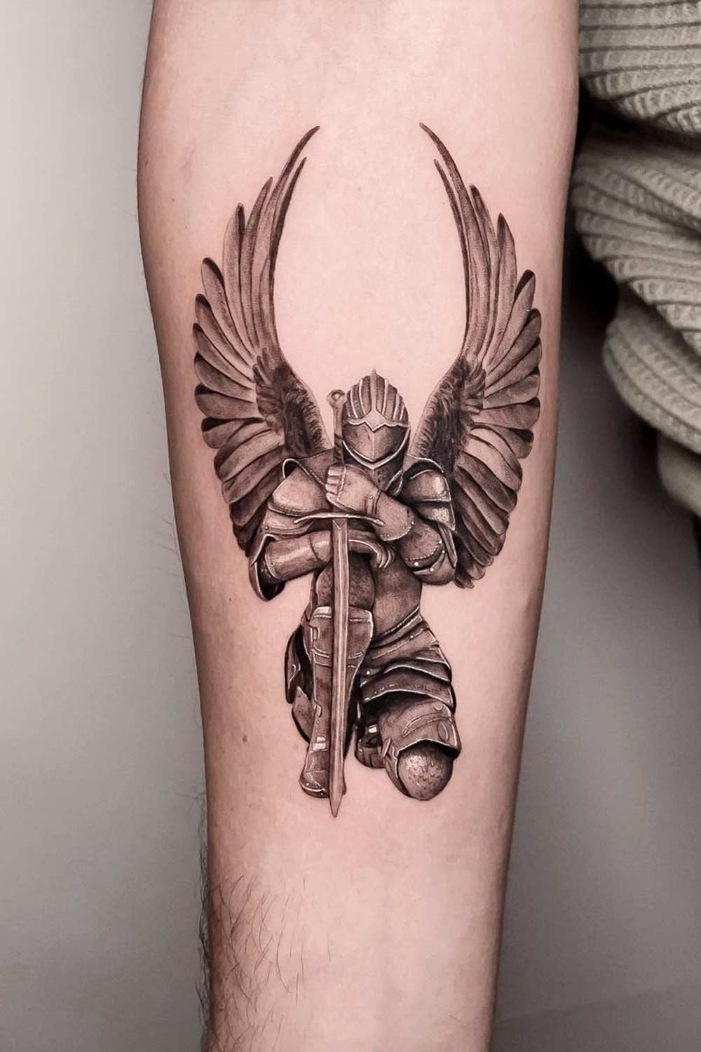 Warrior Angel Tattoo Sleeve
