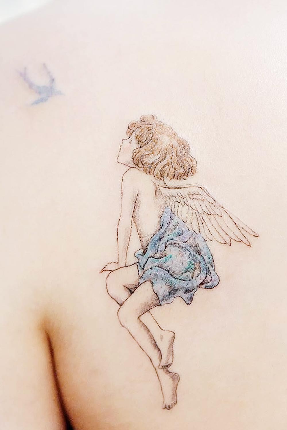 Angel Tattoo Idea for Shoulder