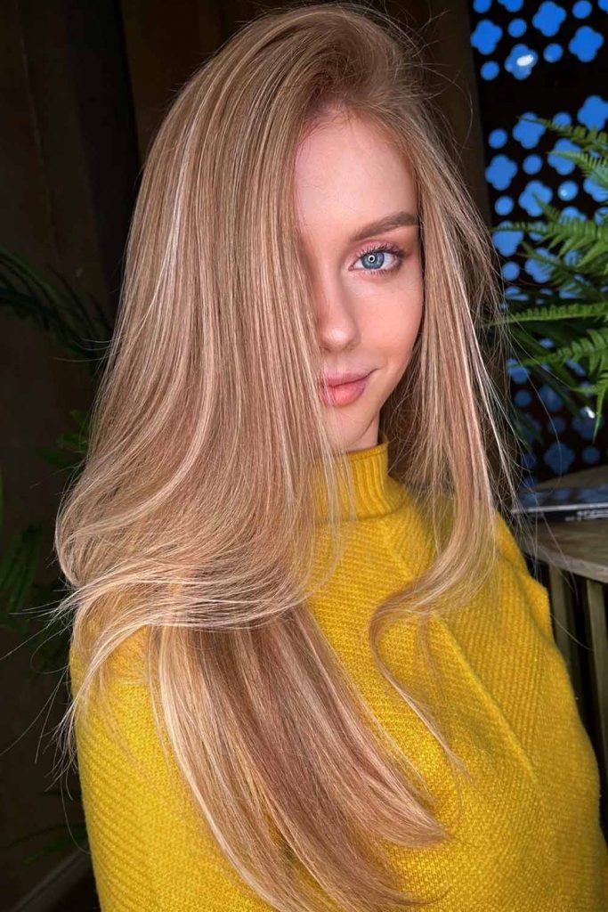 Light-Beige Blonde with Lowlights #blondehair #blondehaircolor #blonde