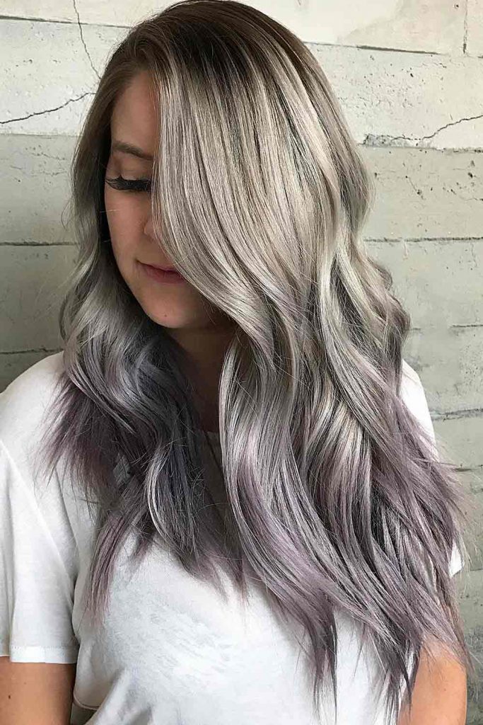 Silver Ombre #blondehair #blondehaircolor #blonde