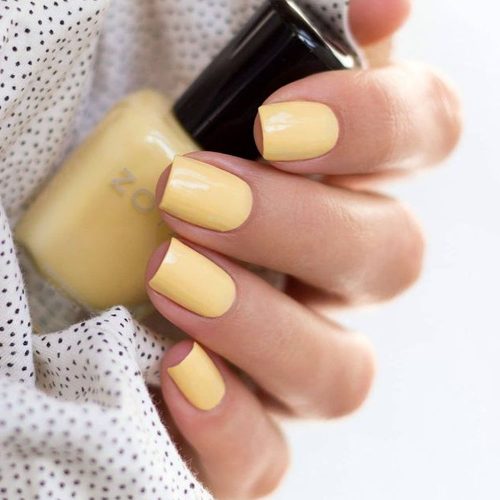 45 Fall Nail Colors And Polish Brands In 2024 Fall Nail Colors Canary Yellow 500x500