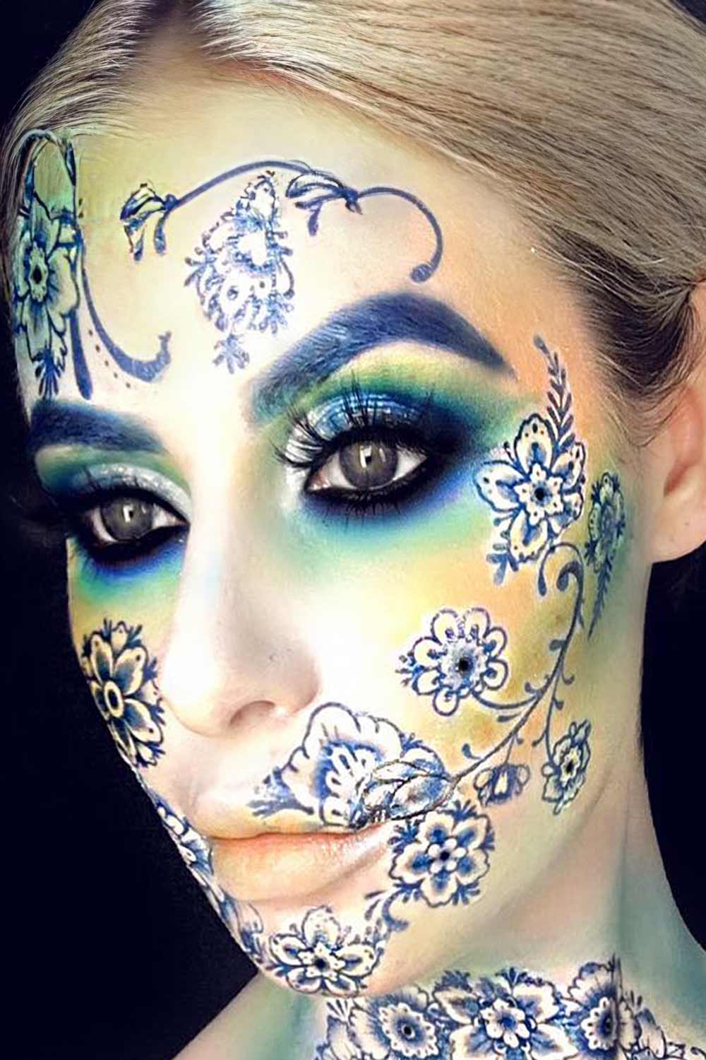 Fancy Makeup Ideas with Flowers Fairies Art