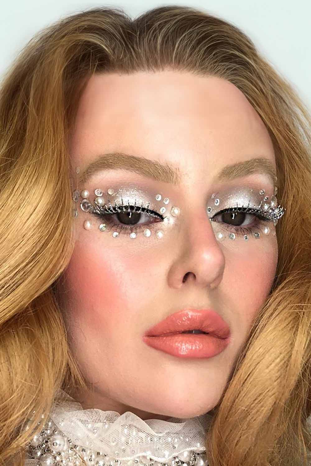Fantasy Sparkly Snow Queen Makeup