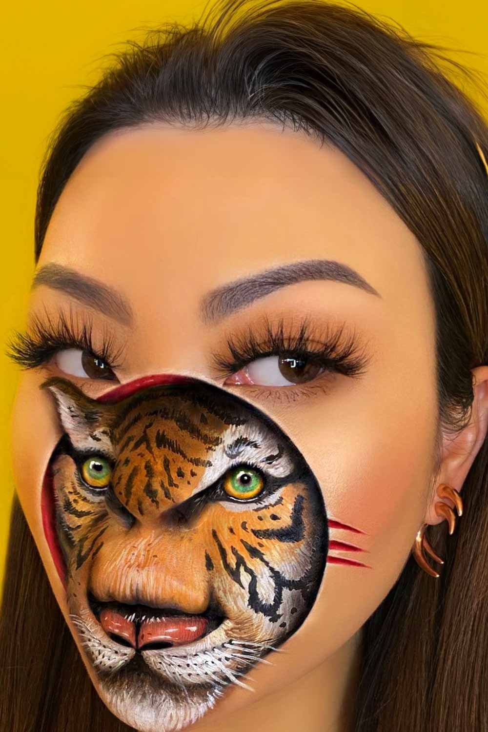 Fantasy Wild Cat Makeup Idea