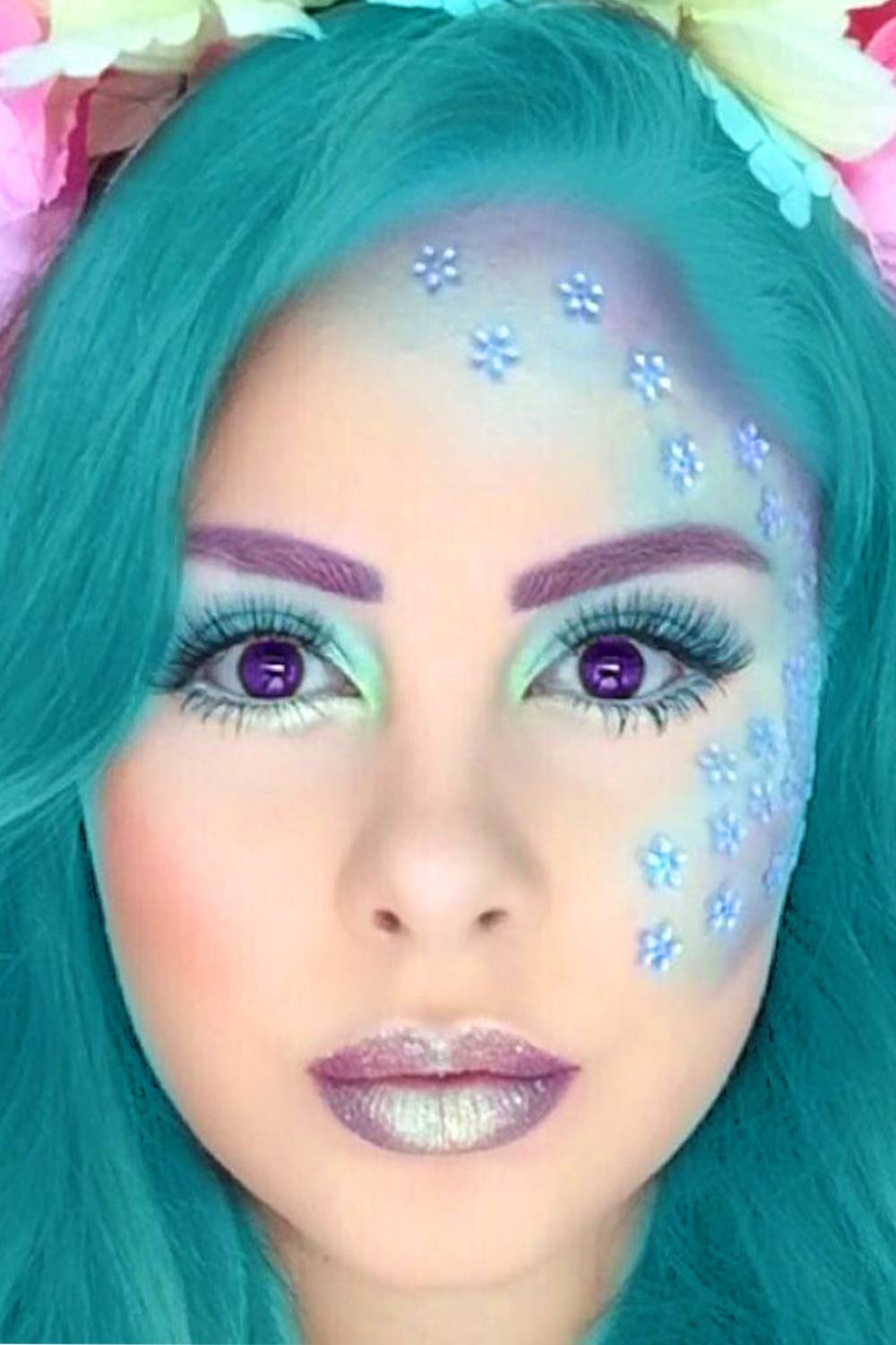 Fancy Makeup Ideas with Flowers Fairies Art