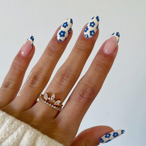 50 Pretty Flower Nail Designs To Copy