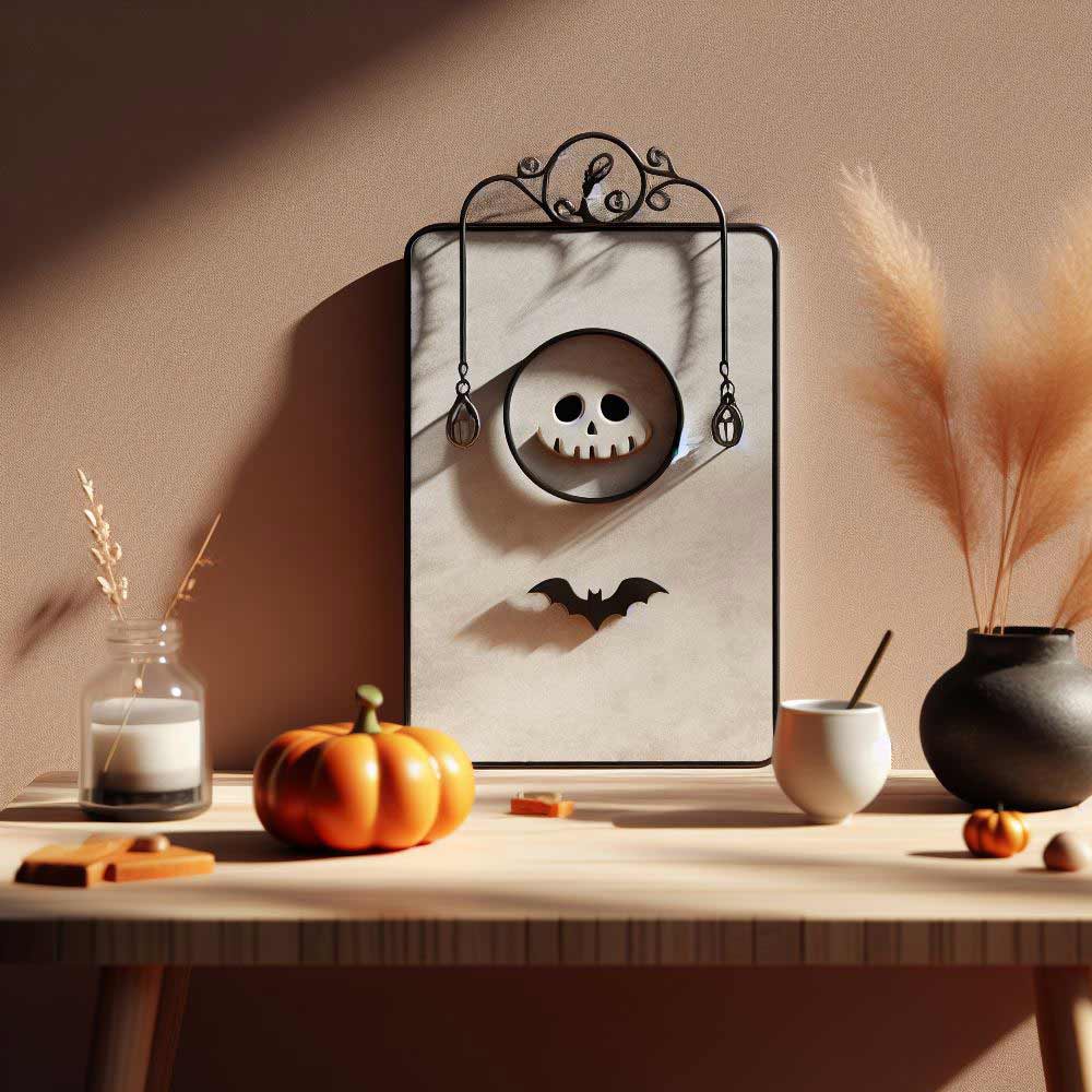 Minimalist Halloween Decoration Idea for Coffee Table