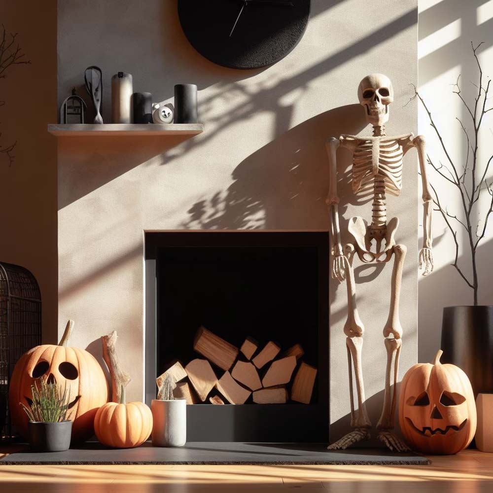 Halloween Theme Decoration for Fireplace and Living Room