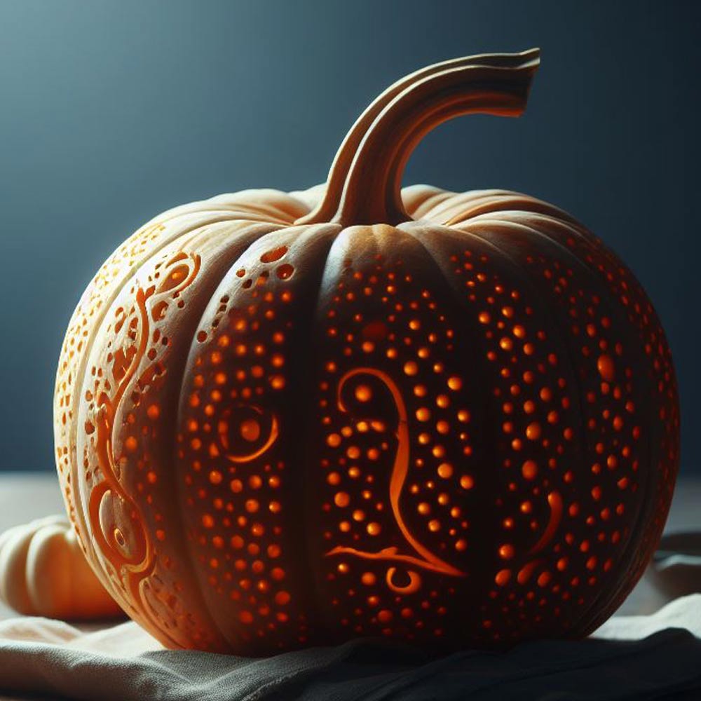 Abstract Pumpkin Design for Halloween