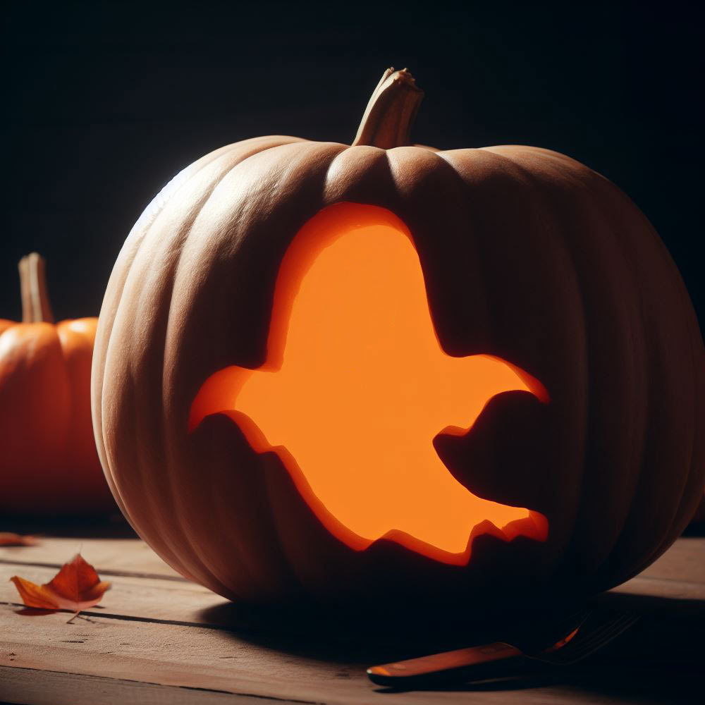 Ghost Halloween Pumpkin