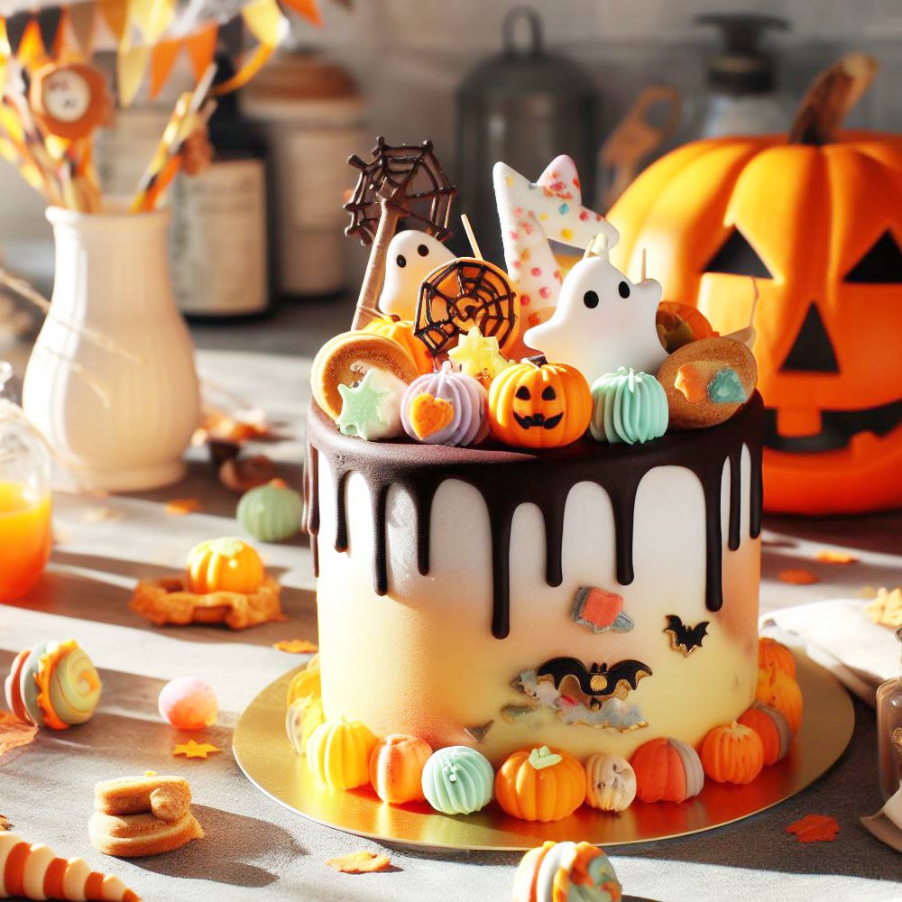 Halloween Theme Cake Decoration