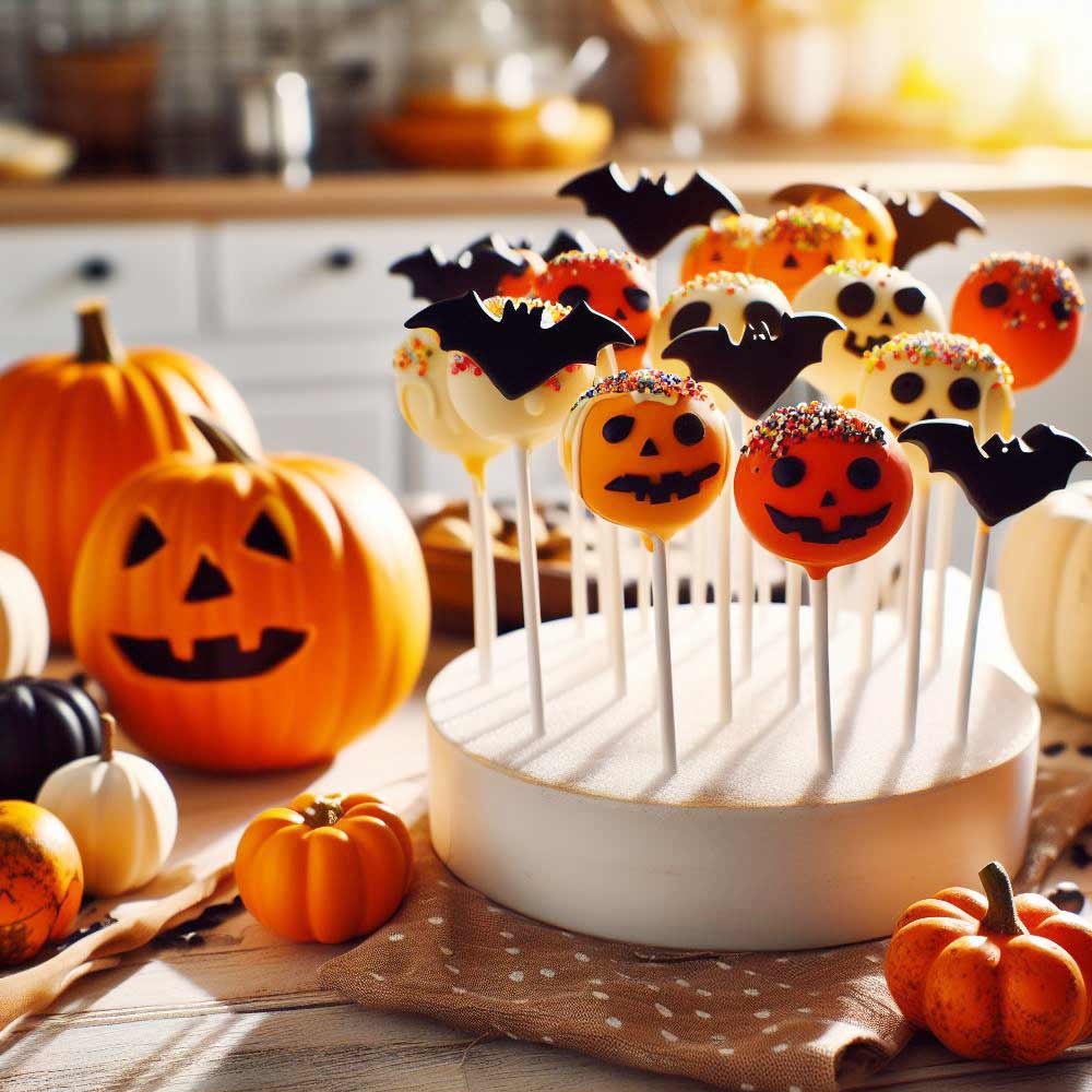 Cake Pops with Halloween Theme
