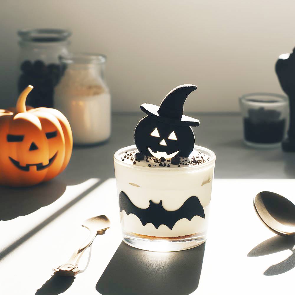 Halloween Treats Decorations with Black Pumpkin