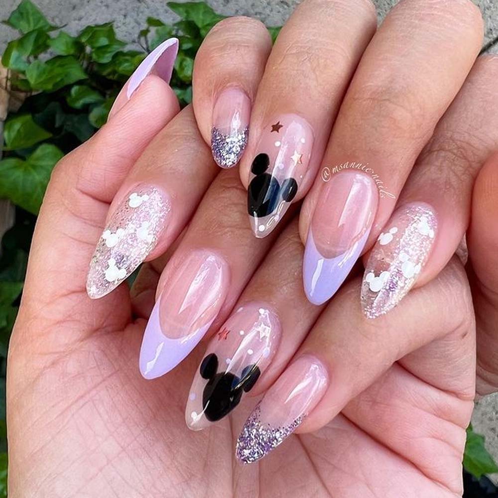 Disney Lavender Nails