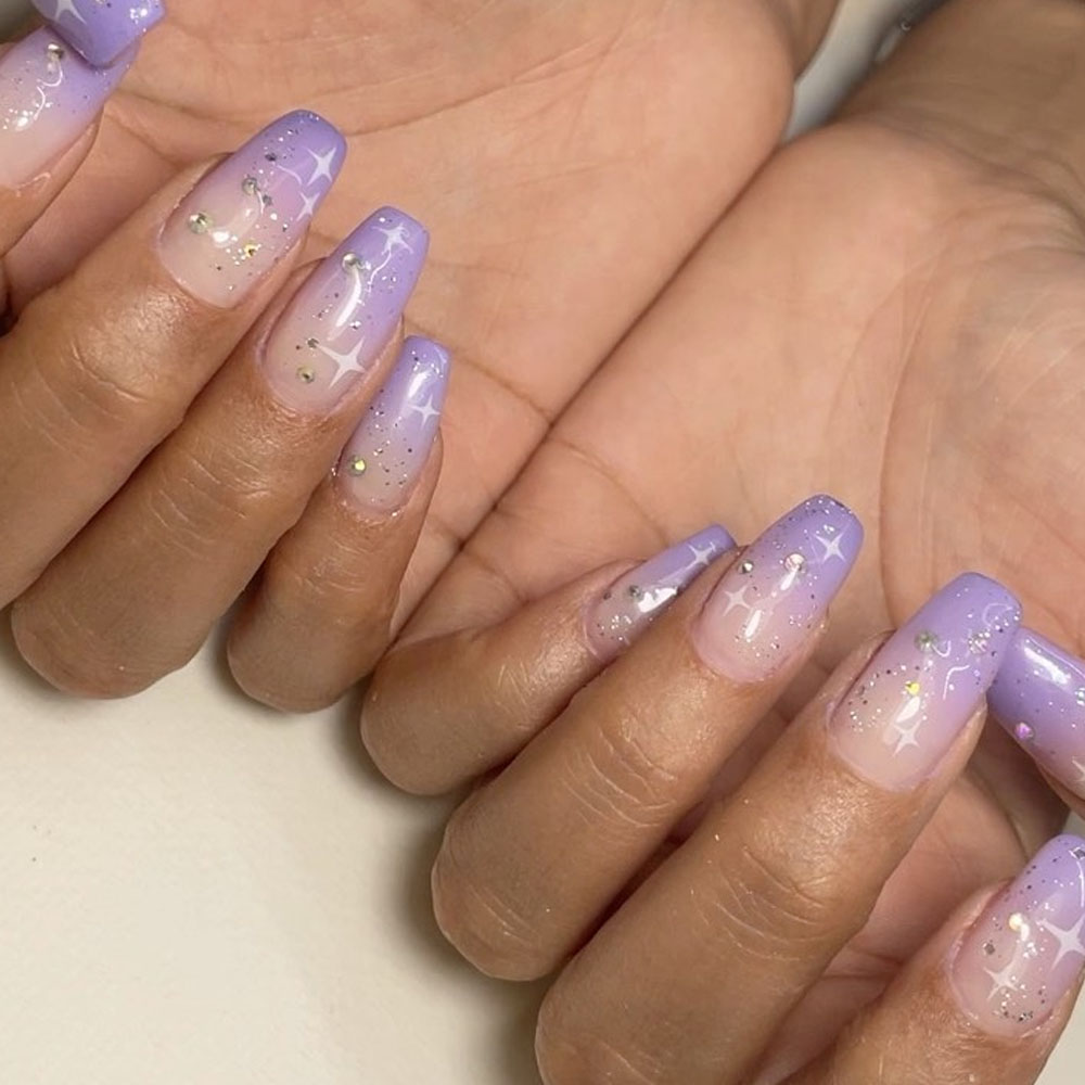 Lavender Ombre Nails