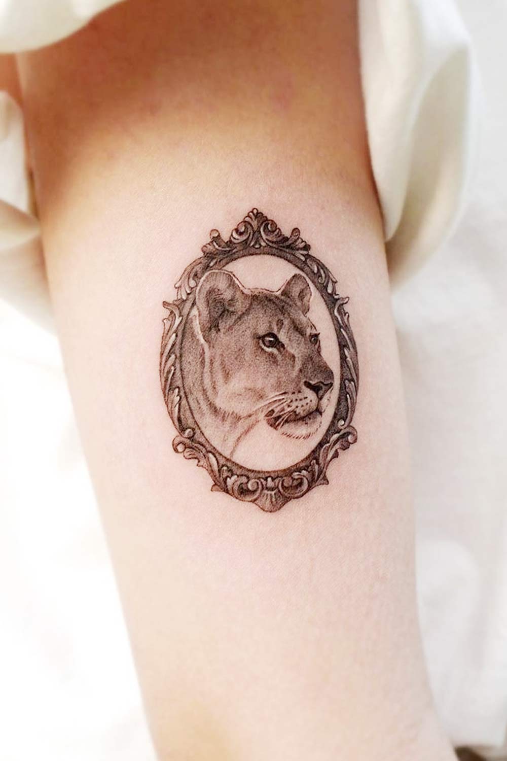 lioness tattoo designs for women