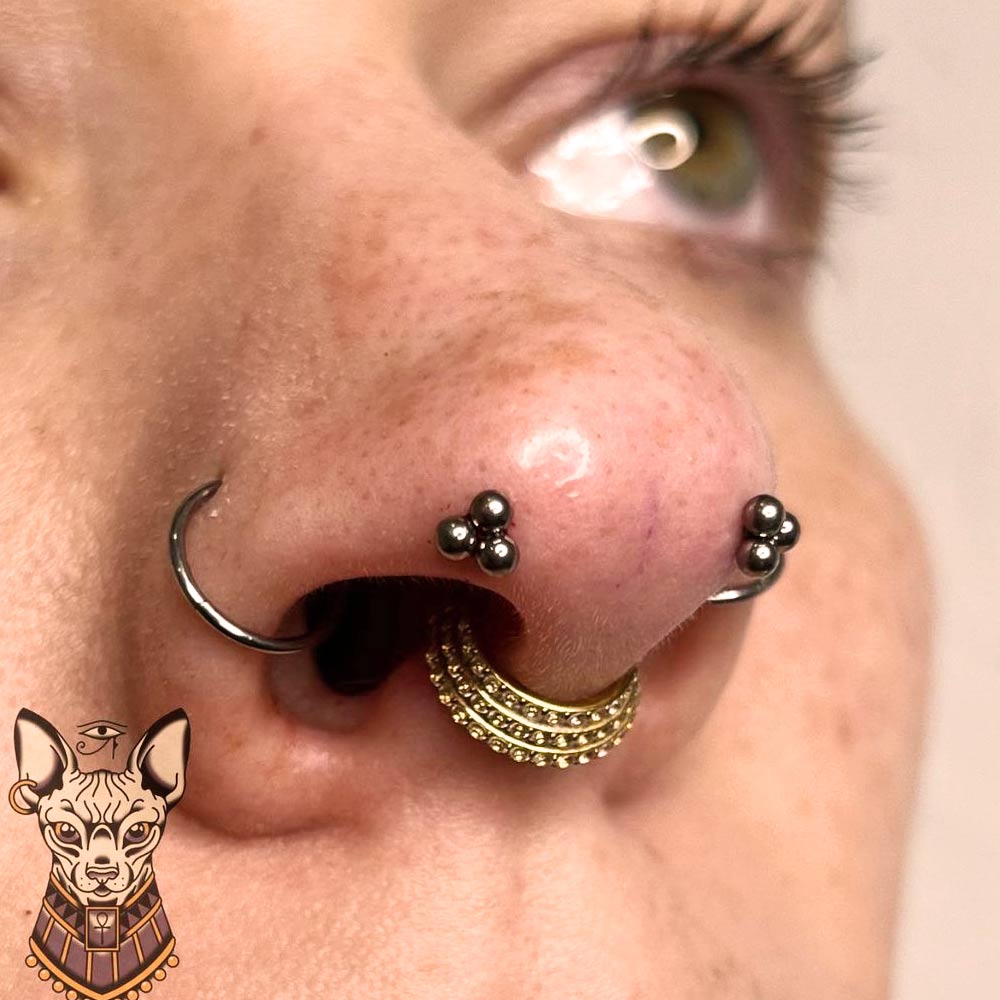 Austin Bar Nose Piercings Design