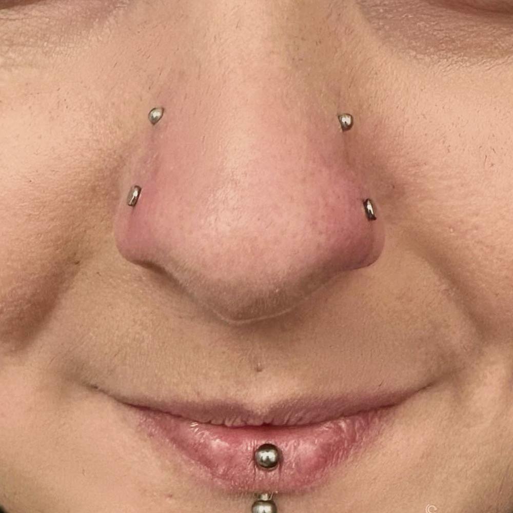 Nostril and High Nostril Piercings