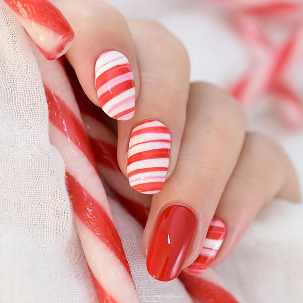 Christmas Candy Pretty Nails